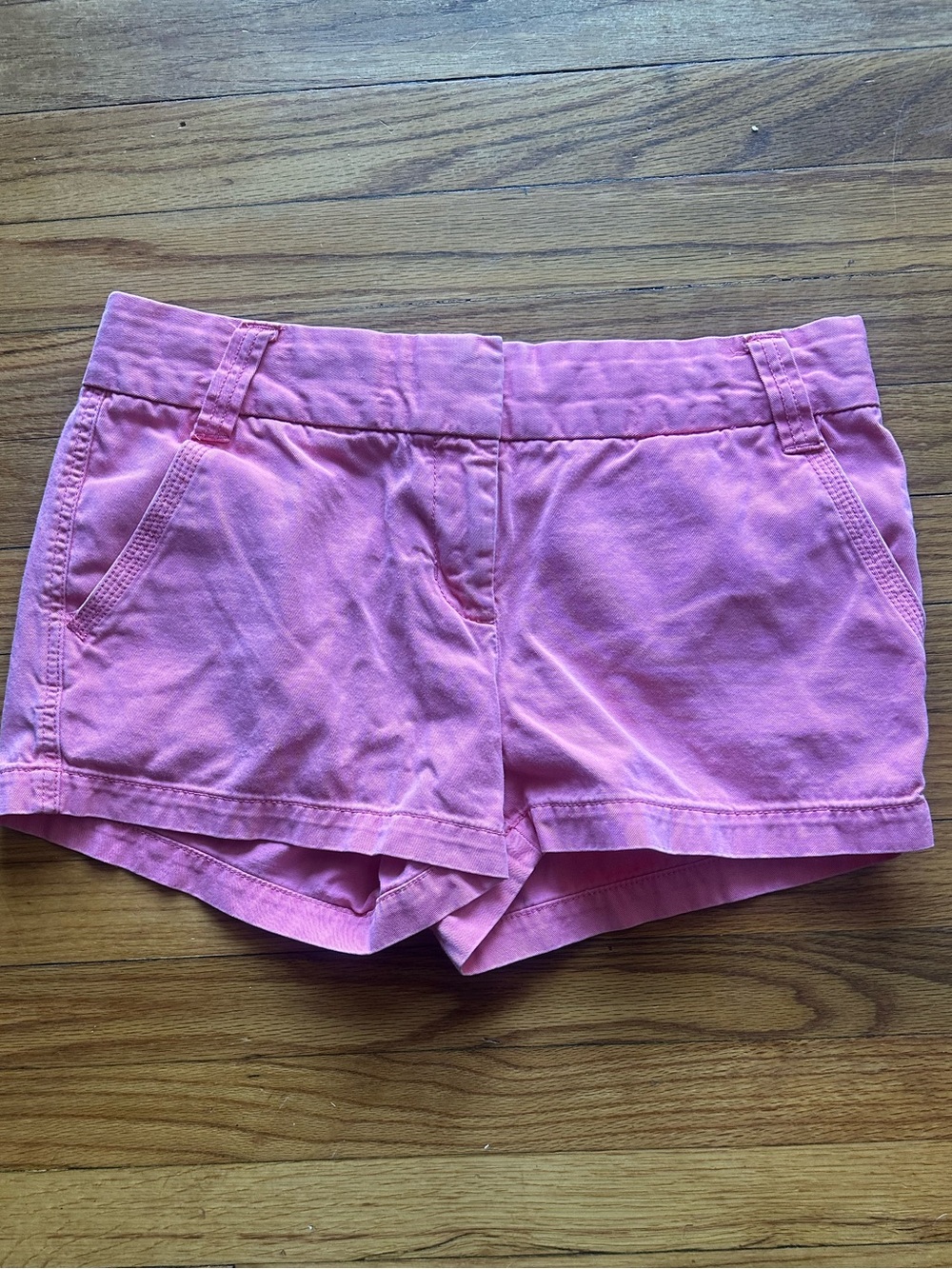 J.Crew Pink Chino Shorts City Fit Low Rise Cotton Twill Women’s Size 6